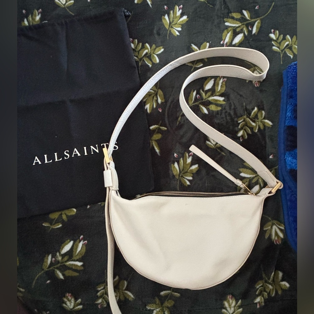 All Saints Half Moon Crossbody Bag